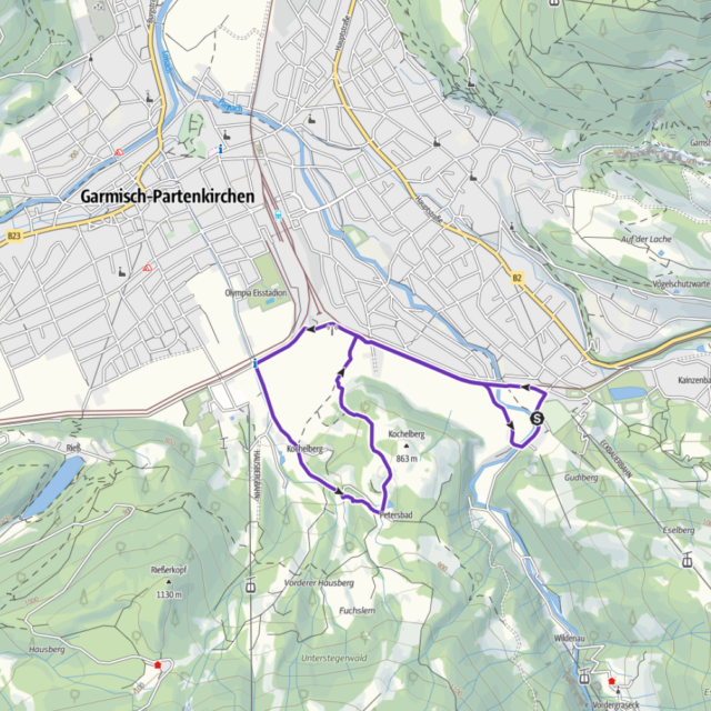 Route Morning-Run-Kochelberg